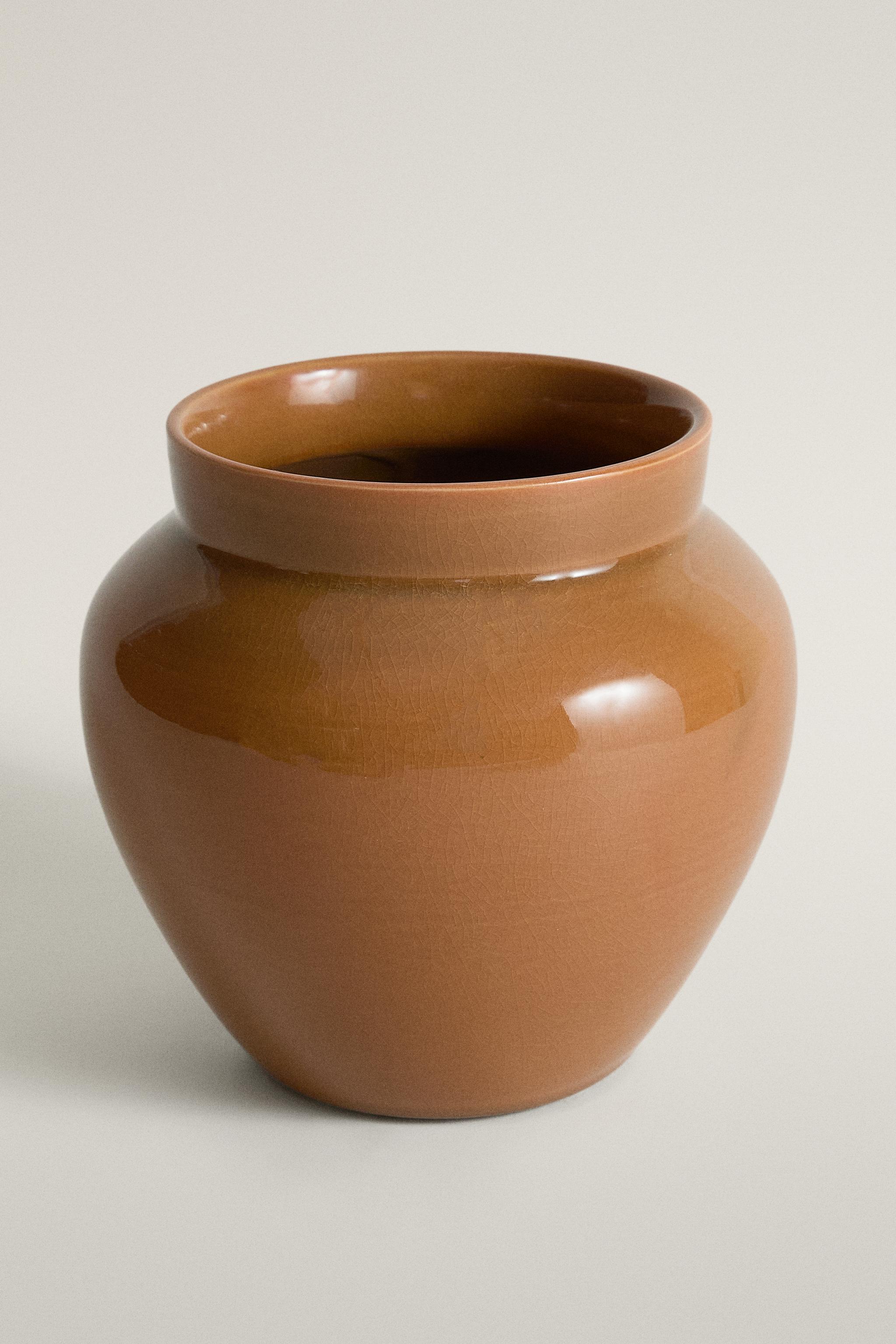 TERRACOTTA CERAMIC VASE